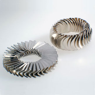 pleated metal rings by  Martina Christoffel  Stylehive BM 366587 from martinachristoffel.ch