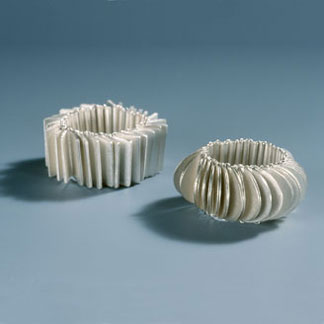 pleated metal rings by  Martina Christoffel  Stylehive BM 366587 from martinachristoffel.ch